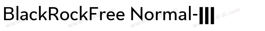BlackRockFree Normal字体转换